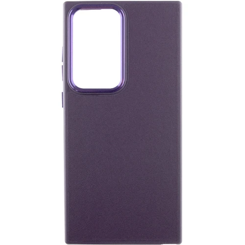 Чехол для телефонов TPU Case Bonbon Leather Metal Style Dark Purple for Samsung S918 Galaxy S23 Ultra