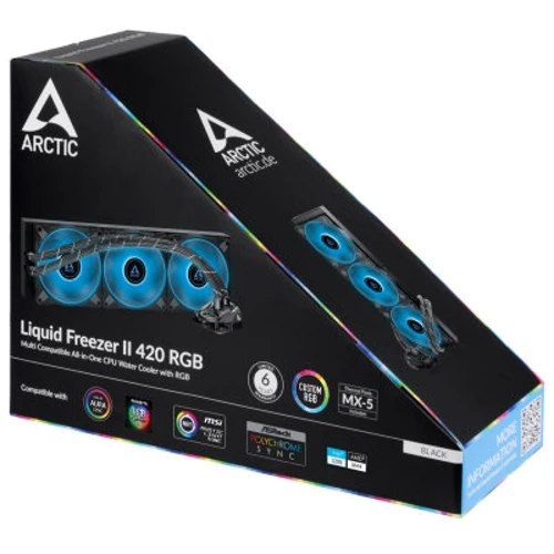 Кулер Arctic Liquid Freezer II 420 RGB Black with controller (ACFRE00111A): Тип підшипника гидродинамический