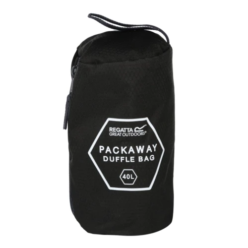 Спортивная сумка Regatta Packaway Duff черная (EU180-800): Фактура Гладкая