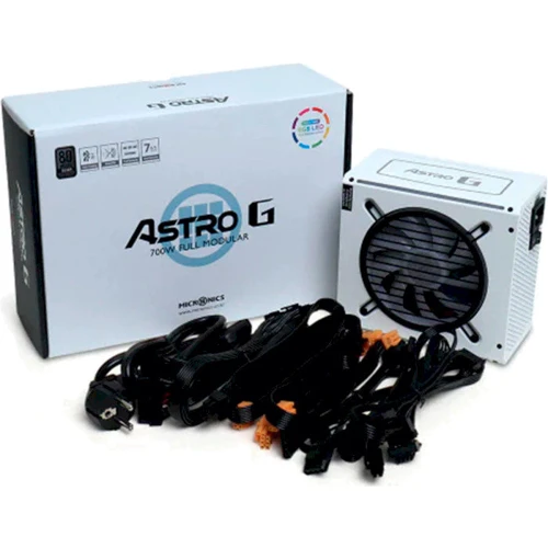 Блок живлення HighPower ASTRO G 700W WHITE 80+ Silver, Modular (HP1-E700EG-H12C/E700SV): Модульні (знімні) кабелю Есть