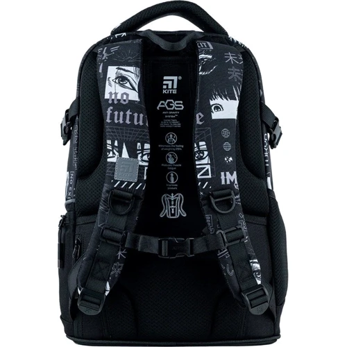 Рюкзак Kite Education teens 727M-2 (K24-727M-2): Спинка Мягкая (без ребер жесткости)
