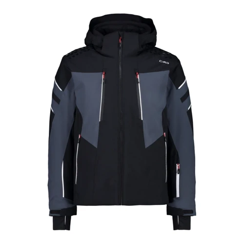 Горнолыжная куртка CMP Man Jacket Zip Hood (31W0297-U901) 52 черная с капюшоном