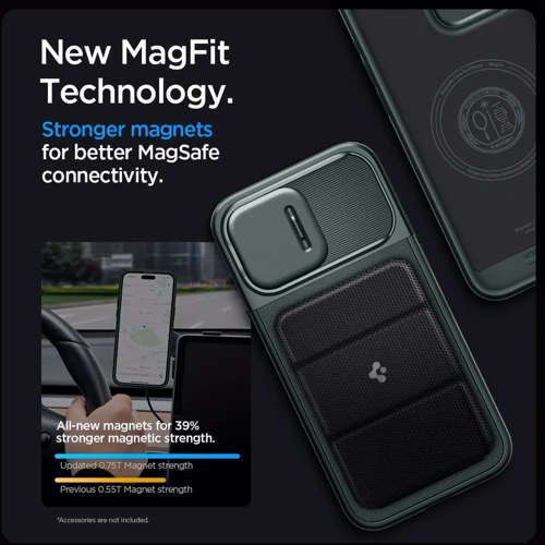Чехол для iPhone Spigen Optik Armor MagFit Abyss Green (ACS06600) for iPhone 15 Pro Max: Тип аксессуара чехол