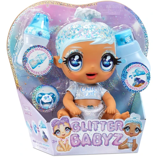 Игровой набор с куклой Glitter Babyz - Снежинка: Особенности Меняет цвет