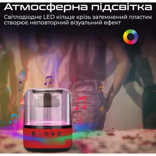 Акустика Promate Glitz-L Red (glitz-l.red): Тип настольная
