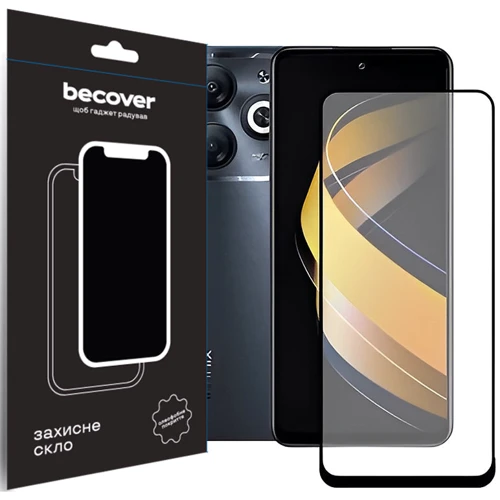 Аксессуар для смартфона BeCover Tempered Glass Black for Infinix Smart 8 (X6525) (710482)