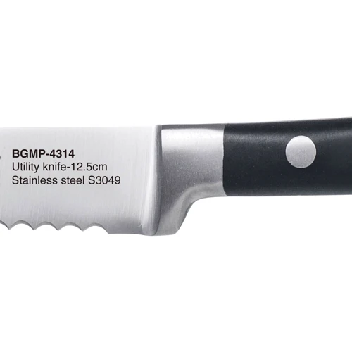 Нож универсальный MasterPro Foodies collection BGMP-4314 12.5 см (00000025684): Рукоятка Нержавеющая сталь + пластик