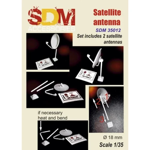 Набор DAN models Спутниковая антенна (малая круглая) (DAN-SDM35012)