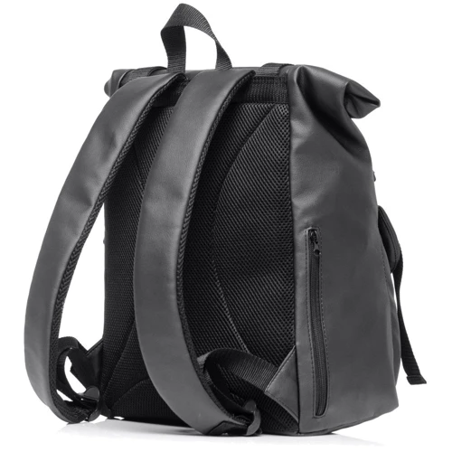 Женский рюкзак Sambag RollTop Milton черный (24251001): Тип ручки Плечевой ремень, Короткая ручка
