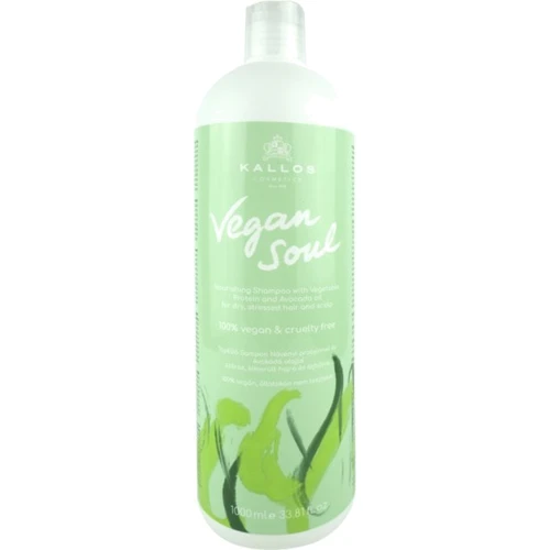 Kallos Cosmetics KJMN Vegan Soul Nourishing Shampoo Питательный шампунь с растительными протеинами и маслом авокадо 1000мл
