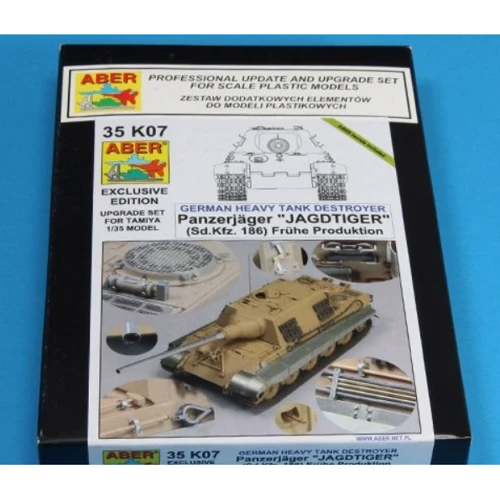 Фототравление ABER для истребителя танков "Jagdtiger" (Sd.Kfz.186), производитель Tamiya