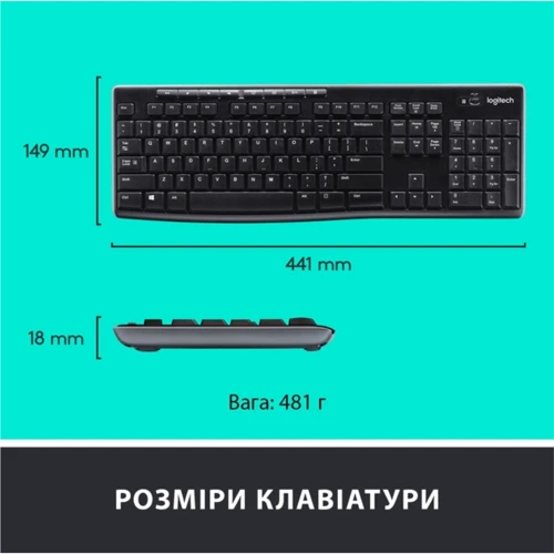Logitech MK270 Wireless Combo (920-004518, 920-004508, 920-004509): Количество кнопок 3