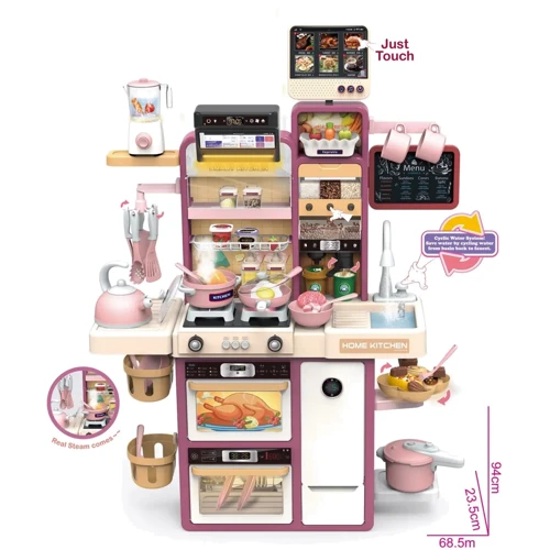 

Кухня детская Dream Kitchen: 80+ аксессуаров, звуковые и световые эффекты, пар, блендер (93 T-4)