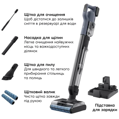 Пылесос Electrolux EW82U1DB: Мощность всасывания 21.6 Вт
