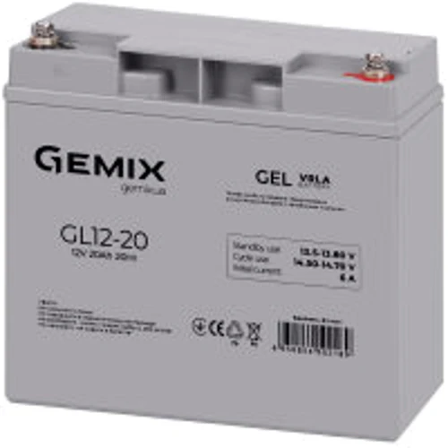 Gemix GL 12V 20Ah (GL12-20 gel)