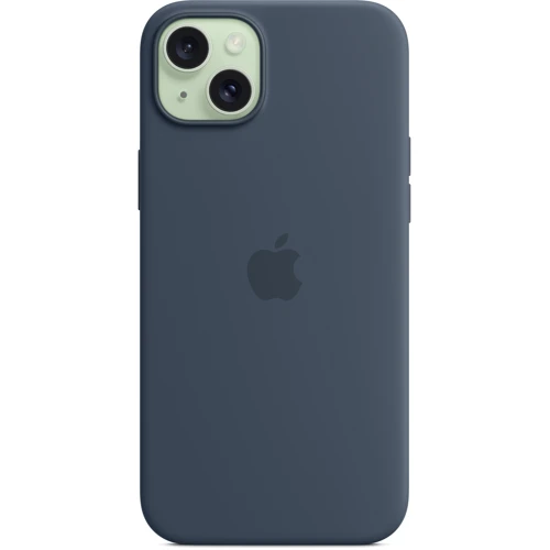 Чехол для iPhone Apple iPhone 15 Plus Silicone Case with MagSafe - Storm Blue (MXQT3ZM/A): Тип чехла накладка на заднюю часть