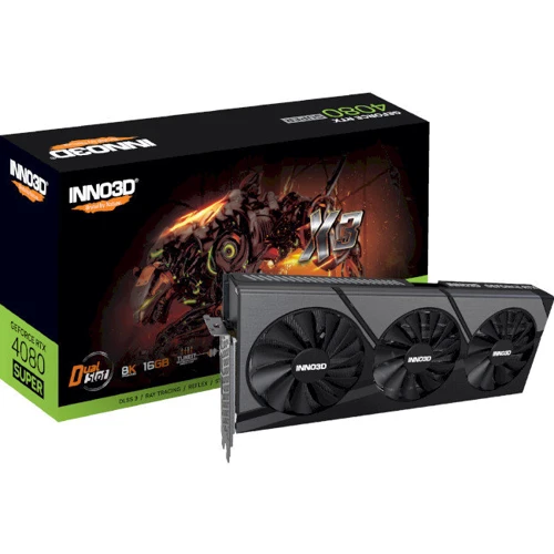 Відеокарта INNO3D GEFORCE RTX 4080 SUPER X3 (N408S3-166X-18703552): Обсяг пам'яті, Гб 16