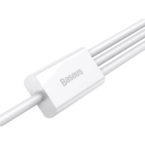 Кабель Baseus USB Cable to Lightning/microUSB/USB-C Superior Series Fast Charging 3.5A 1.5m White (CAMLTYS-02): Длина 1.5 м