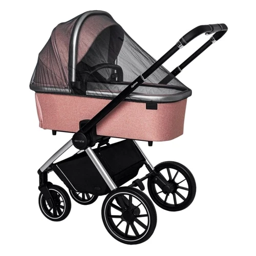 Универсальная коляска 2 в 1 Carrello Optima Platinum Grey (CRL-6503): Материал колес резина