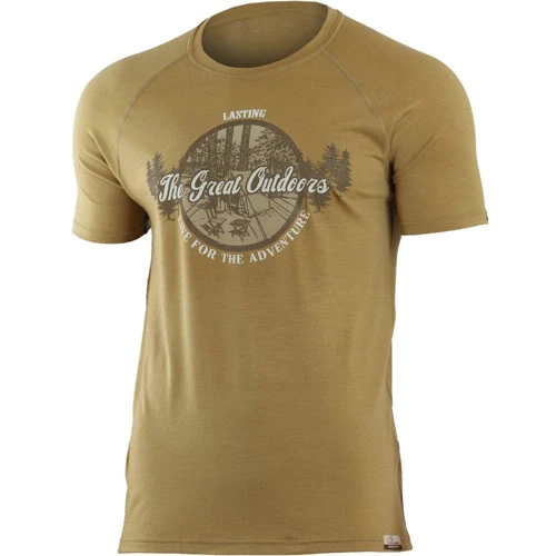 Термофутболка мужская Lasting LUCAS 6868 - S - Beige (002.001.2727)