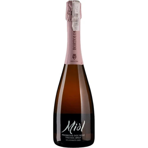 Вино Bortolomiol Miol Rose Prosecco DOC Treviso Brut Millesimato 2020 розовое брют 0.75 л (BWW0810)