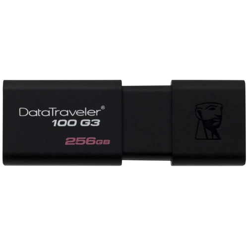USB-флешка Kingston 256GB DataTraveler 100 G3 USB 3.0 Black (DT100G3/256GB): Максимальная скорость чтения, МБ/с 130