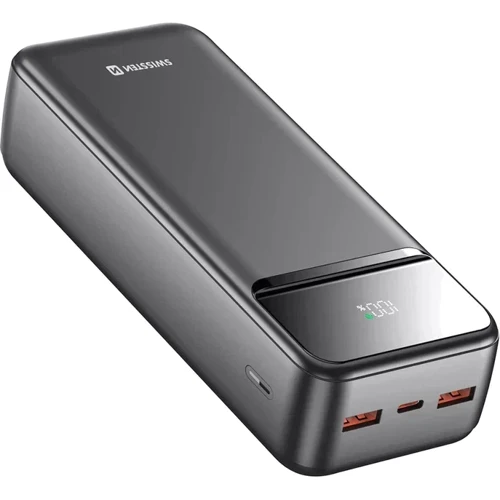 Внешний аккумулятор Swissten Power Bank 30000mAh Power Line II 22.5W Black: Емкость батареи, мАч 30000