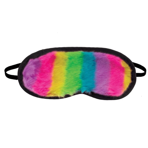 Pipdream Pride Play Set Маска - меховые наручники и маска на глаза