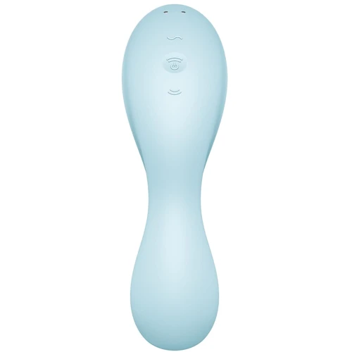 Вакуумный стимулятор с вибрацией Satisfyer Curvy Trinity 5+ (Blue)