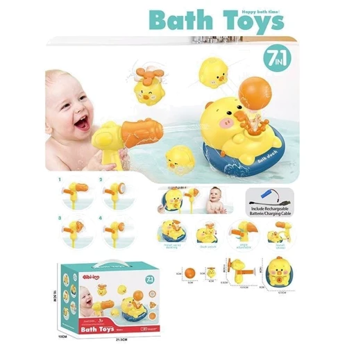 Гра для ванної Качечки з лійкою на присосках (688-55): Виробник Noname