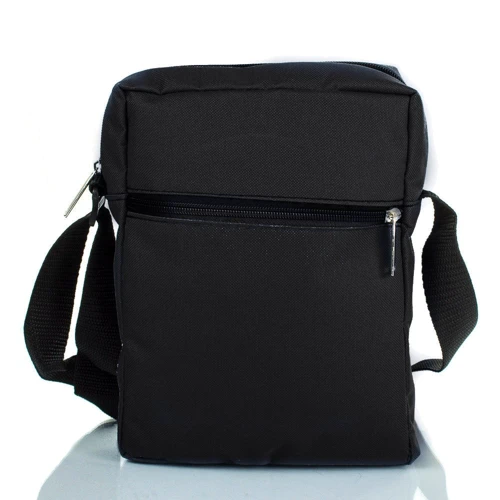 Чоловіча сумка планшет DNK Leather чорна (DNK-Bag-724-1): Тип ручки Плечовий ремінь, Без ручки