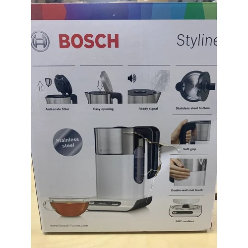 Bosch TWK 8611P (Электрочайники)(78779984) Stylus Approved: Причина уценки Нетоварный вид упаковки