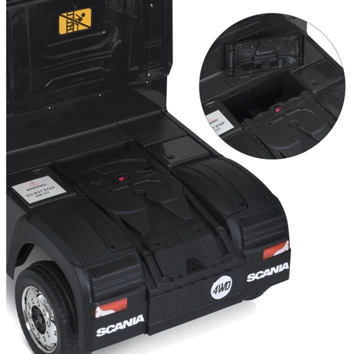 Дитячий електромобіль Bambi Racer Вантажівка чорна (M 6062EBLR-2)