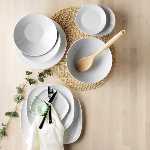 Тарелка глубокая IKEA 365+ белый 22 см (902.797.00): Крышка нет