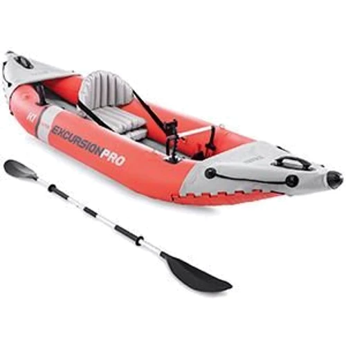 Надувна байдарка Intex Excursion Pro з алюмінієвими веслами 305х91 см (68303)