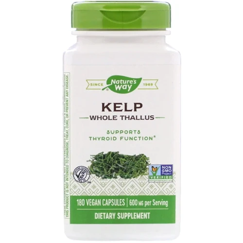 Nature's Way, Kelp, 600 mg, 180 Capsules (NWY-14508)