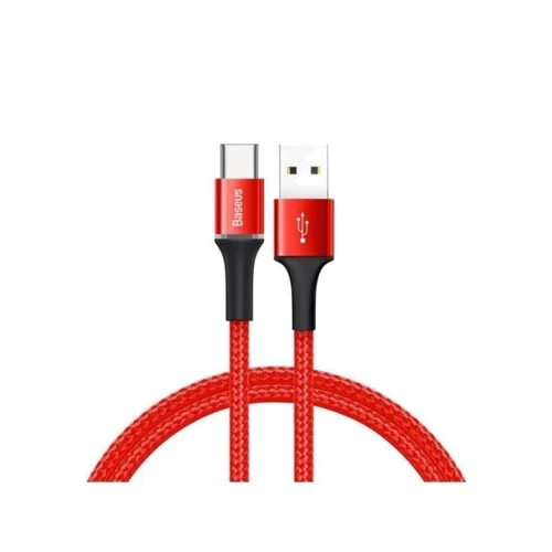 Кабель Baseus USB Cable to USB-C Halo Data 3A 1m Red (CATGH-B09)