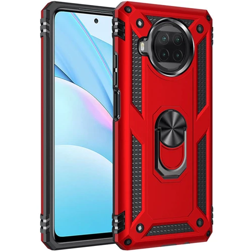 Чехол для телефонов Mobile Case Shockproof Serge Magnetic Ring Red for Xiaomi Mi 10T Lite