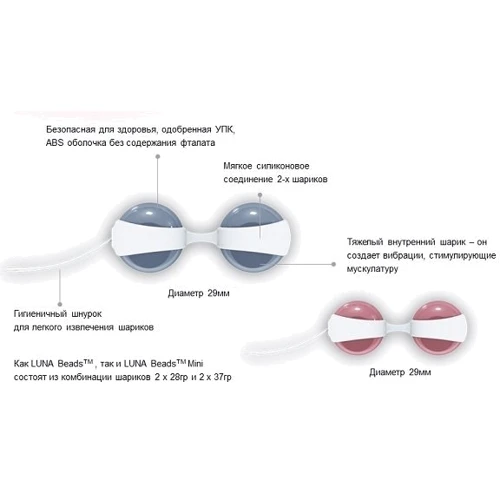 Шарики LELO Luna Beads Mini, 3 см
