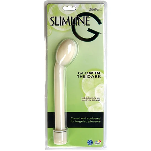 Вибростимулятор точки G Wildfire SlimLine G, 19x3.5 см, светящийся в темноте