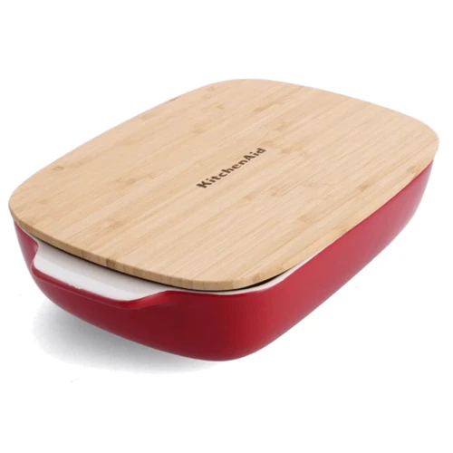 Форма для запекания с крышкой KitchenAid, 8.8х24.8х40.4 см, красный (CC006108-001)