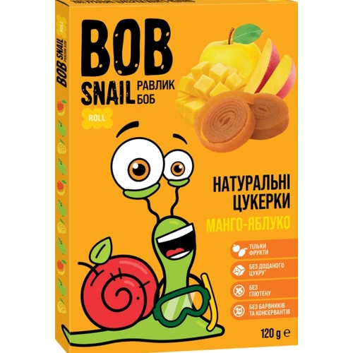 Конфеты Bob Snail мангово яблочные 120г