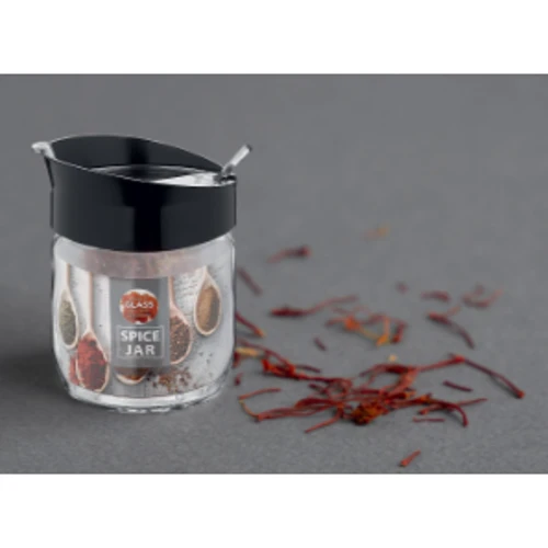 Набір для спецій Vittora з ложкою 425 мл чорний (VT-161010)