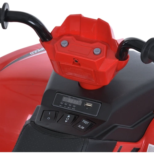 Дитячий електромобіль Bambi Квадроцикл червоний (M 6060EL-3(24V))