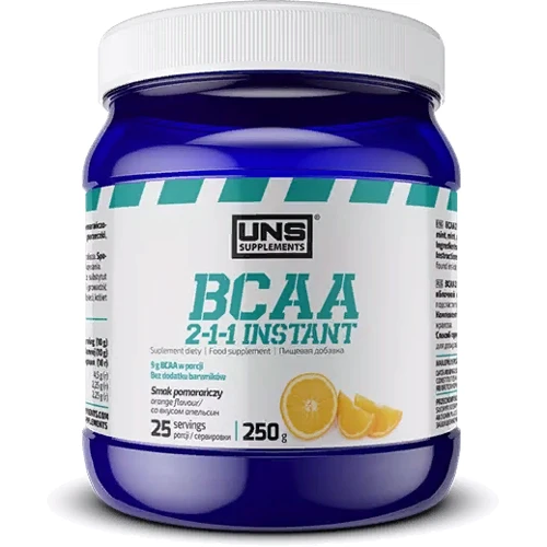 Амінокислота для спорту UNS BCAA 2-1-1 Instant 250 g /25 servings/ Orange