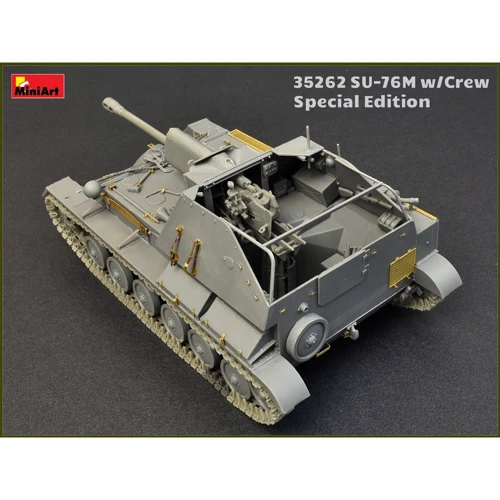 Збірна модель MiniArt Самохідно-артилерійська установка СУ-76М з екіпажем 1:35 (MA35262): Масштаб 1:35
