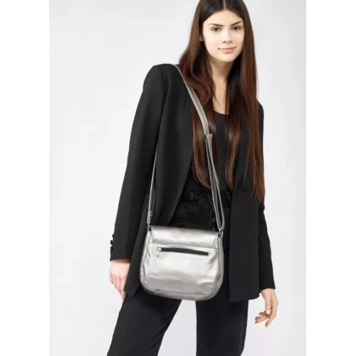 Женская сумка почтальонка Sambag Rose MZN silver серебристая (94000004): Тип Сумки