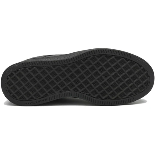 Кеды Skechers Sport Court 92 237188 BBK 44 черные натуральная кожа демисезон: Размер 44