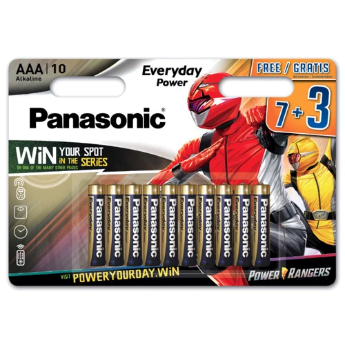 Panasonic AAA LR03 Everyday Power 10шт Power Rangers (LR03REE/10B3FPR)