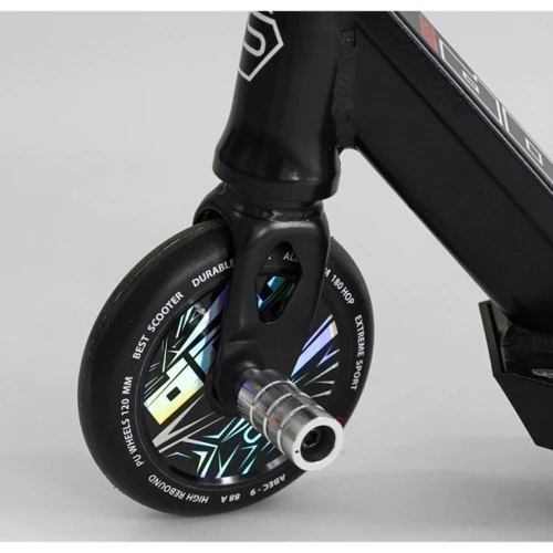 Самокат трюковий Best Scooter чорний (N-16180): Конструкція рами цільна